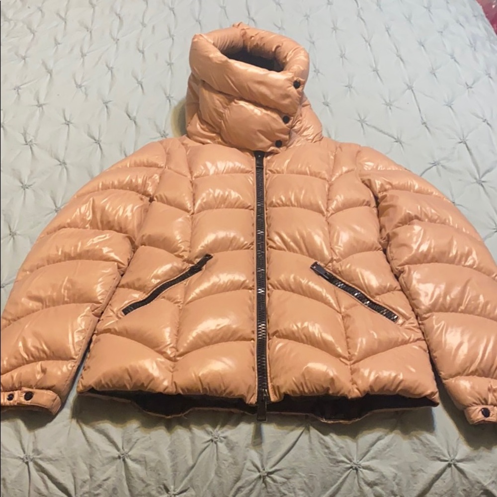Woman’s  Moncler Fulig Chevron Puffer Jacket, Sz 3